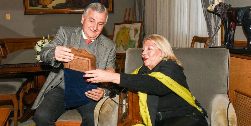 Luego de su pelea con Mauricio Macri, Gerardo Morales se mostró con Elisa Carrió en Jujuy