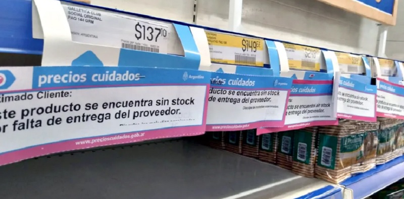 Por la suba del dólar, se multiplican los faltantes y los aumentos de precios en las góndolas