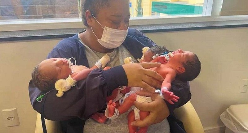 Una mujer en Brasil tuvo mellizos y trillizos en menos de un año