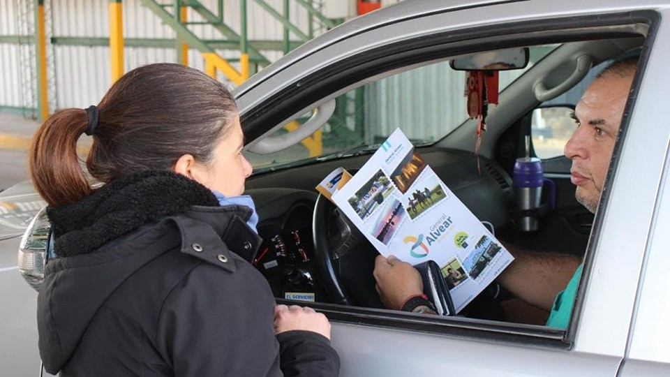 Turismo realiza un operativo en los ingresos a General Alvear por el receso invernal