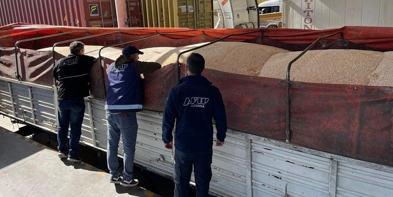 Aduana secuestró 84.000 kilos de maíz en un depósito fiscal de Mendoza por “inconsistencias graves”