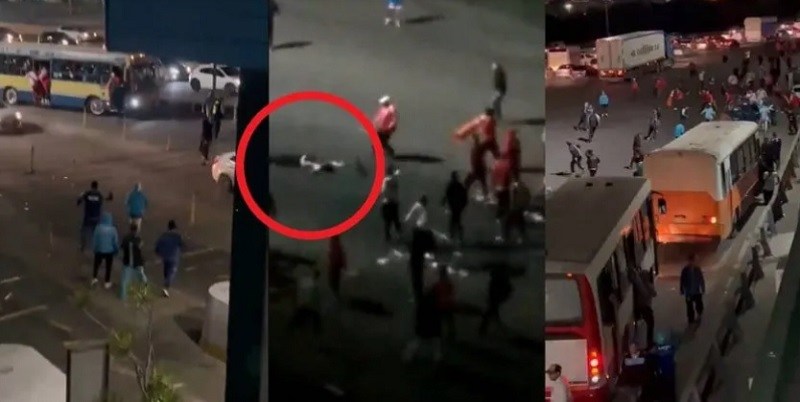 Graves incidentes entre hinchas de River y Racing en la autopista Buenos Aires-La Plata