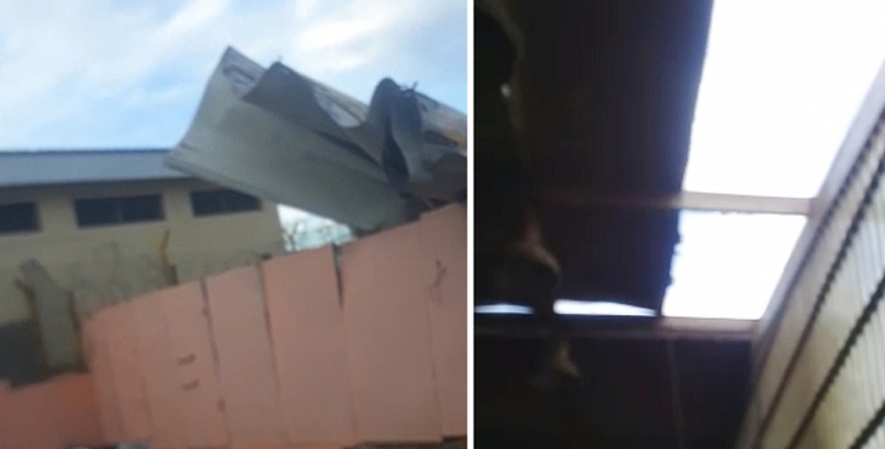 El Zonda voló el techo en un pabellón de San Felipe y debieron reforzaron la seguridad