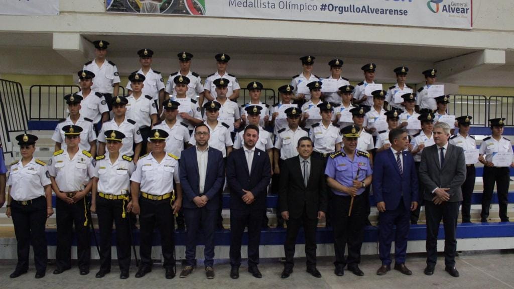 32 nuevos Auxiliares de Policía se egresaron del IUSP Alvear