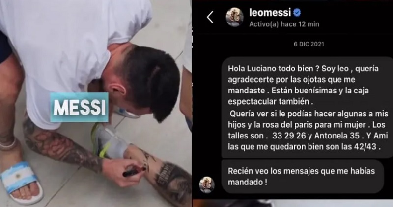 “Soy Leo”: la historia detrás del mensaje de Messi por unas ojotas
