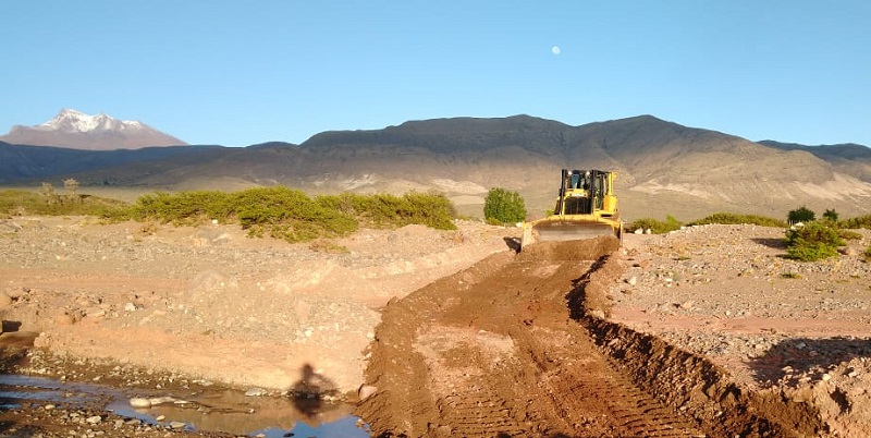 Comenzó la recuperación del camino para explorar Hierro Indio