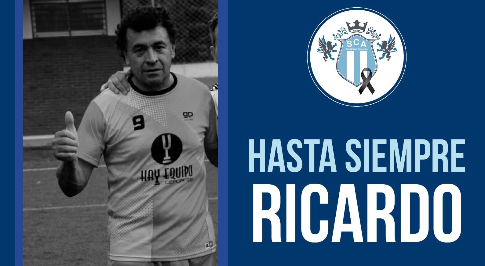 Falleció Ricardo Pérez, recordado futbolista de nuestro departamento