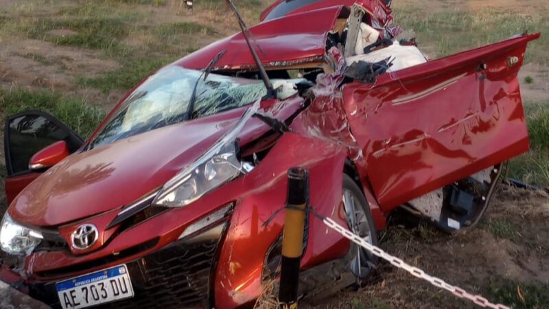 Fuerte accidente en La Mora