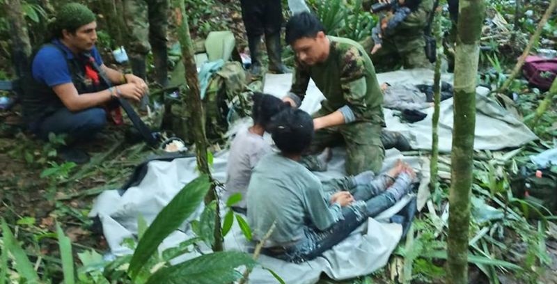 Encontraron con vida a los 4 menores desaparecidos en Colombia