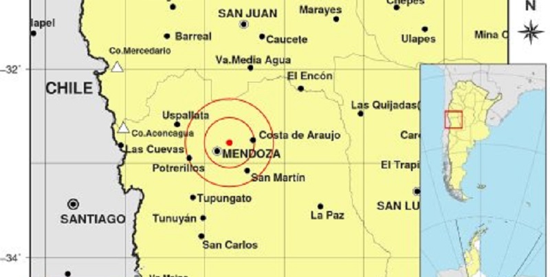 Otro sismo en Mendoza