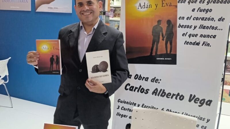 El escritor Carlos Vega presenta el audiolibro “Ana Laura y la Máscara”