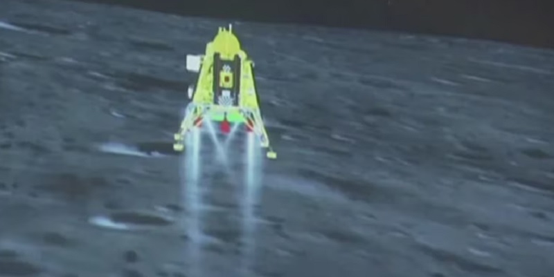 La sonda india Chandrayaan-3 llegó a la Luna y se posó sin sufrir daños