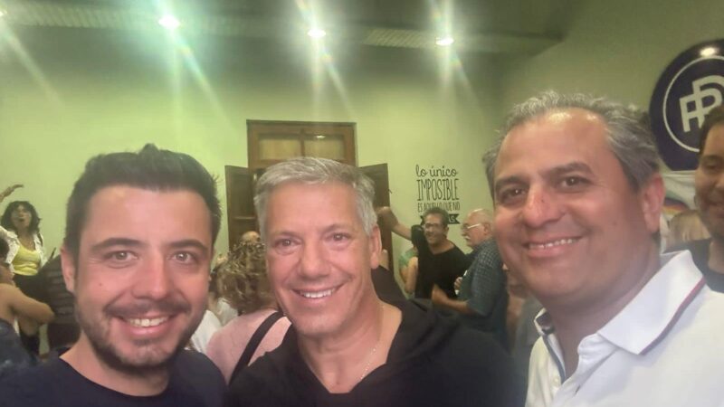 Alejandro Molero felicitó a los referentes de la Libertad Avanza en Alvear