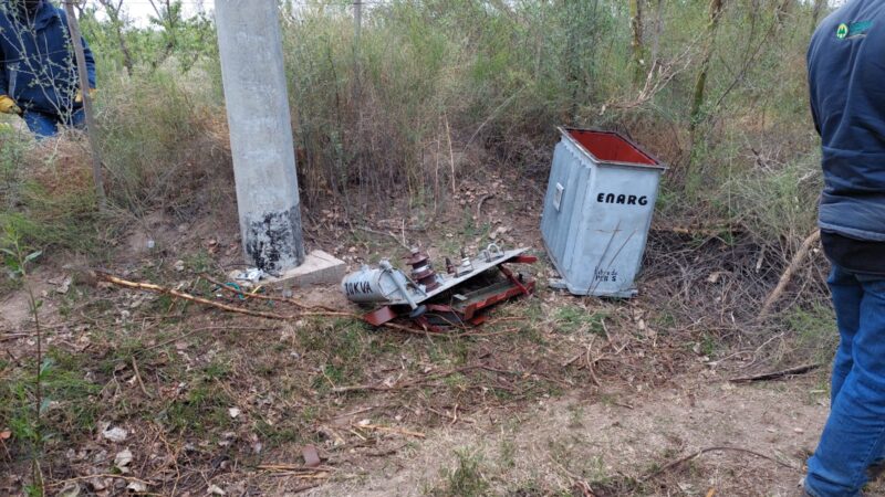 Otra vez intentaron robar un transformador