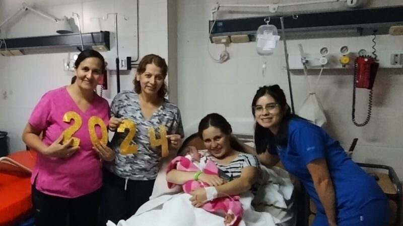 Nació la primer bebé del 2024