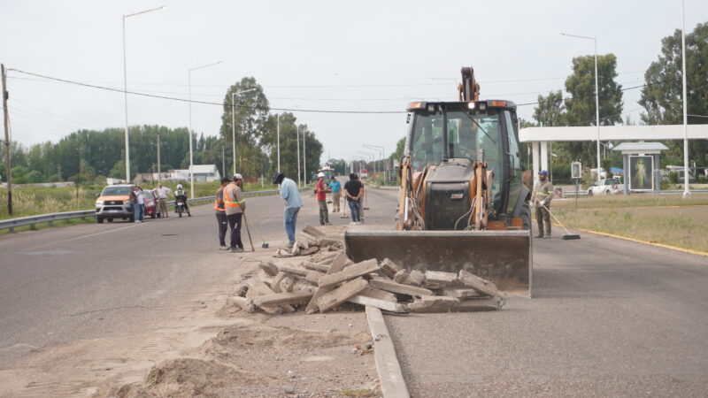Se realizan refacciones en el centro de la ciudad