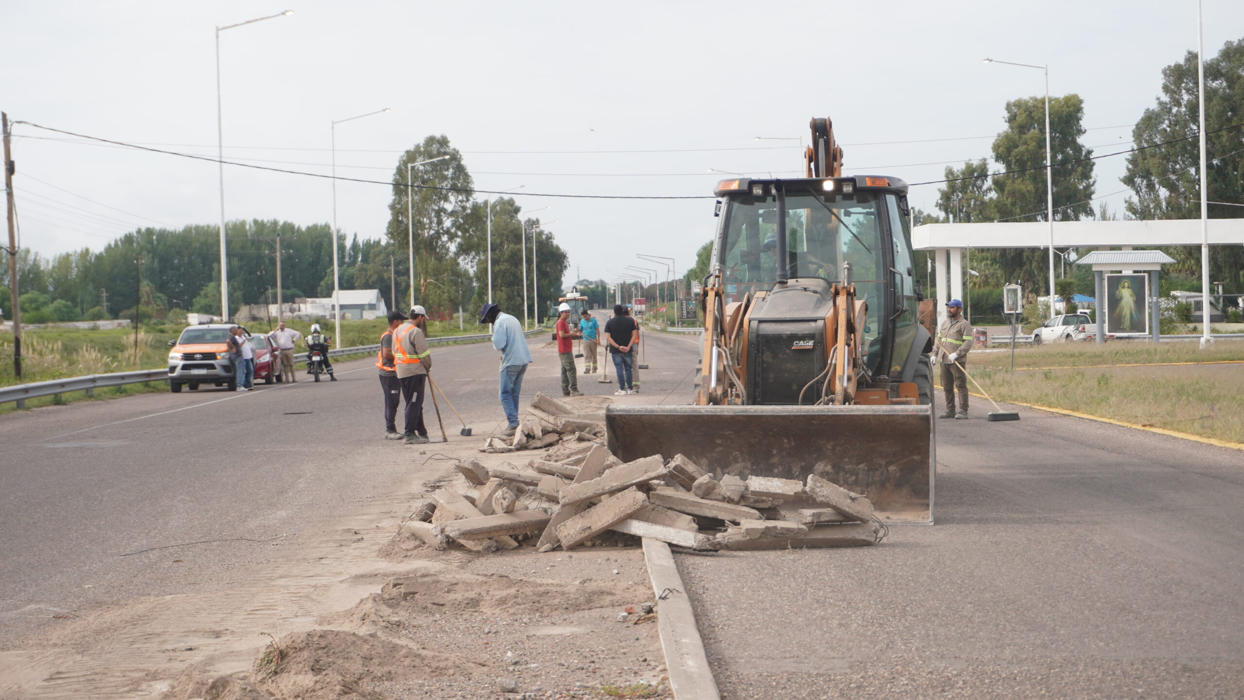 Se realizan refacciones en el centro de la ciudad