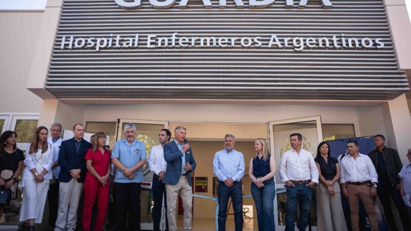 Quedó inaugurada la nueva guardia del hospital Enfermeros Argentinos