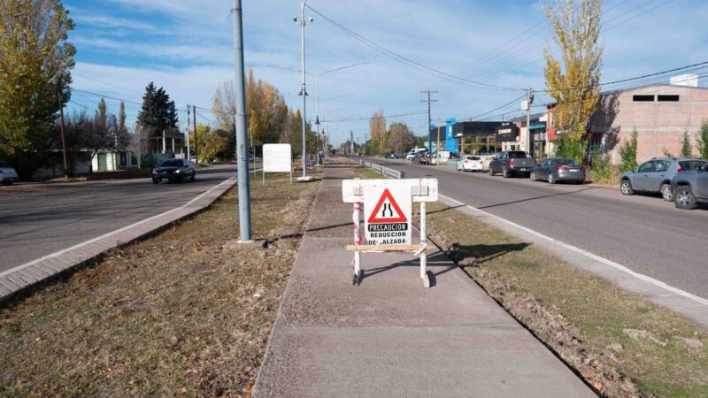 Refacción del boulevard en la Avenida Libertador Sur