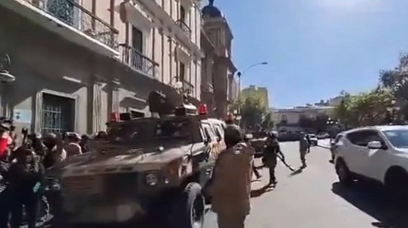Levantamiento militar en Bolivia