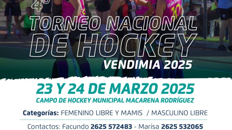 Torneo nacional de hockey “Vendimia”en Pacífico