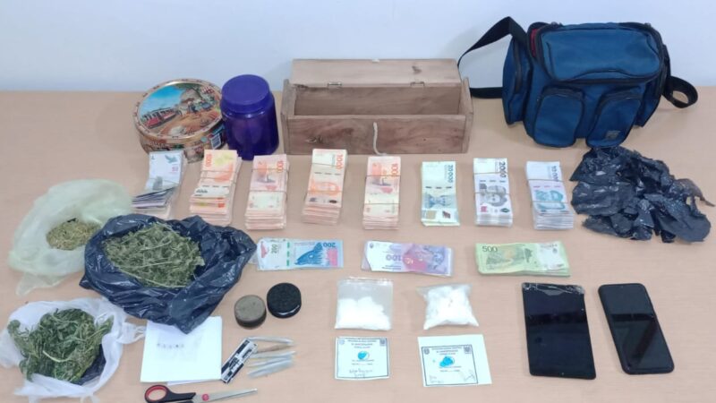 Detienen a una mujer con droga y una importante cantidad de dinero