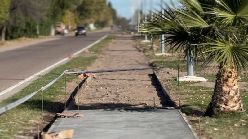 Avanzan las obras de recuperación en calle Centenario y Ruta Nacional 143 Sur