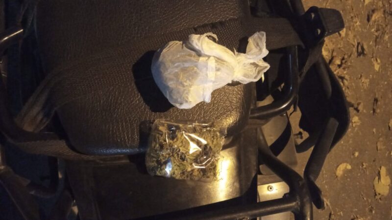 Dos detenidos y secuestro de marihuana