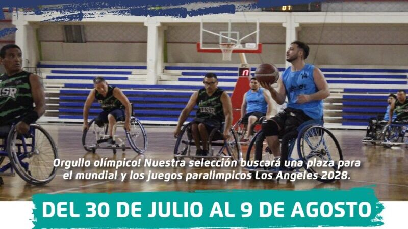Concentración de la selección nacional de básquet adaptado
