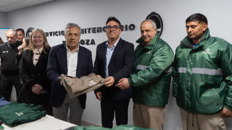 Cornejo: “En Mendoza hacemos que los presos trabajen y que trabajen en oficios útiles, que le sirvan a la sociedad y al Estado”