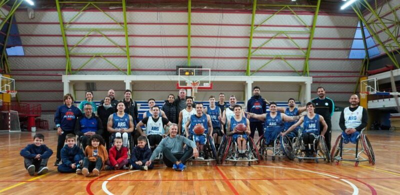 La Selección Argentina de Básquet Adaptado entrena en General Alvear