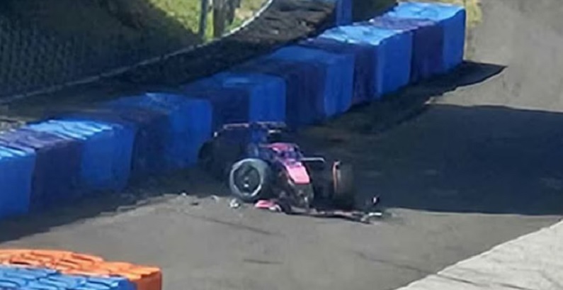 Franco Colapinto sufrió un accidente durante los test de la Fórmula 1 en Hungría