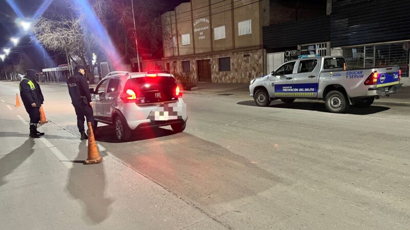 Continúan los controles de alcoholemia preventiva en General Alvear