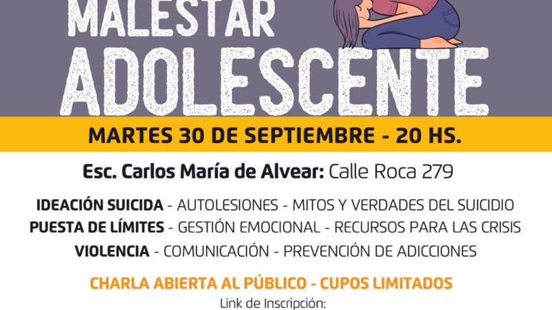 Charla Malestar Adolescente