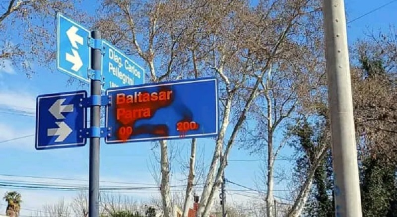 La Municipalidad actuó ante hechos de vandalismo en calle Diagonal Pellegrini