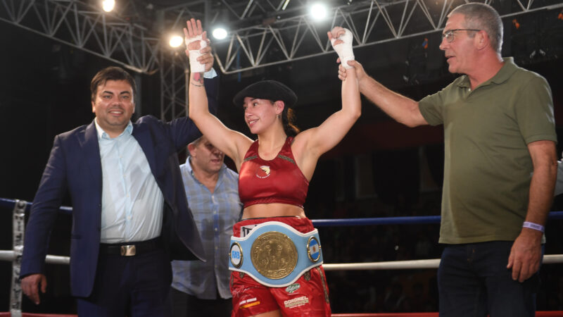 Brisa Alfonzo se coronó campeona argentina en una noche histórica para el boxeo mendocino