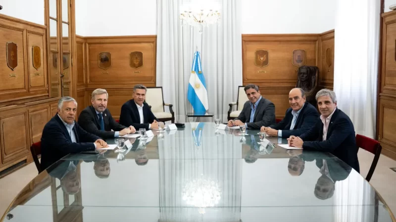 Abrir el diálogo y cancelar deudas: los objetivos del Gobierno tras la reunión con Cornejo y otros gobernadores