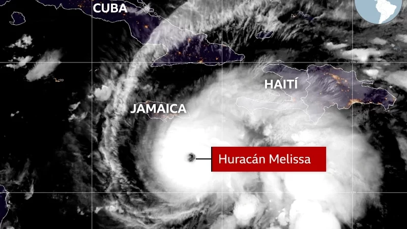 El huracán Melissa alcanza la categoría 5 y deja al menos 7 muertos en Jamaica, Haití y República Dominicana