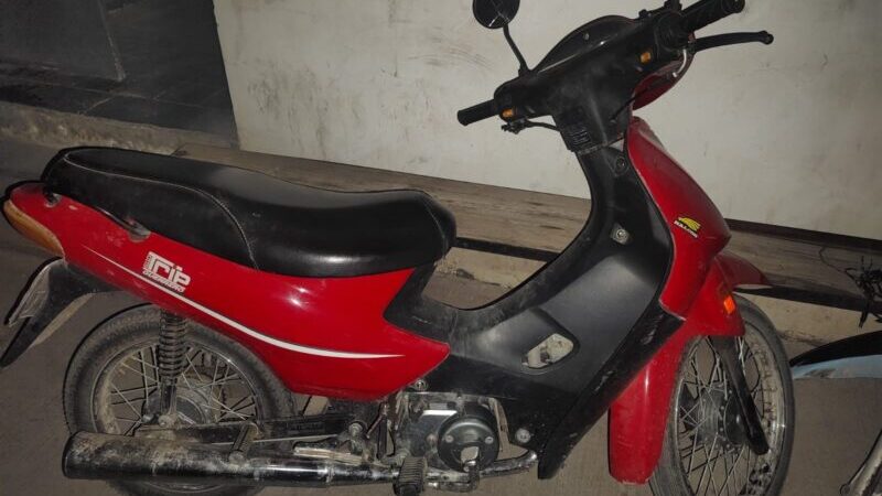 Recuperan una motocicleta robada