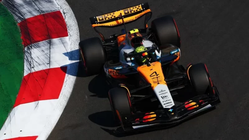 Norris hizo la Pole y Colapinto quedó último en la clasificación del GP de México