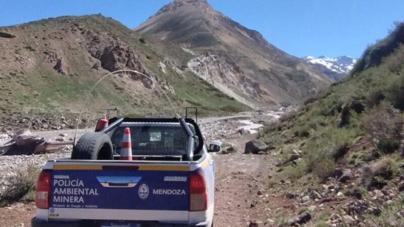 La Policía Ambiental Minera dispuso el cese de actividades en mina de tercera categoría en Malargüe