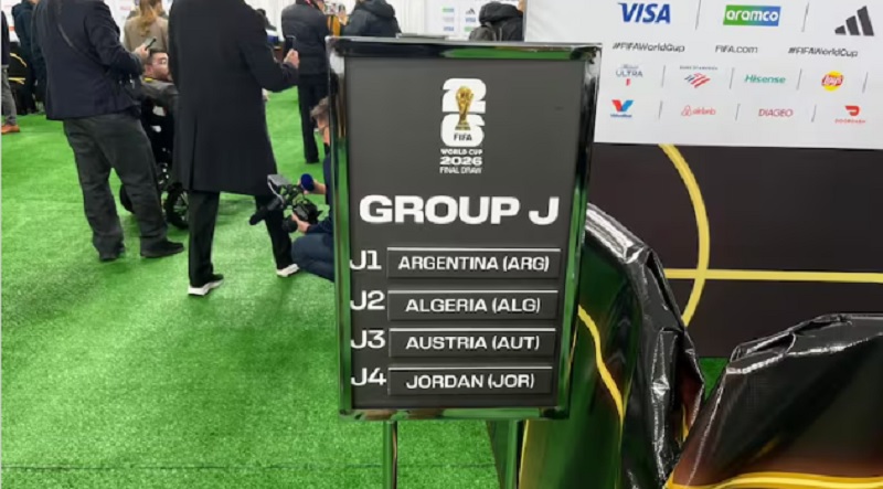 Sorteo del Mundial 2026: Argentina comparte el Grupo J con Argelia, Austria y Jordania