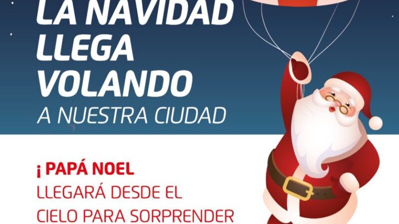 Papá Noel llegará desde el cielo a General Alvear