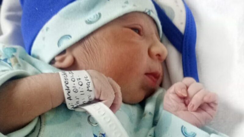 Bastian, el primer alvearense nacido en 2026