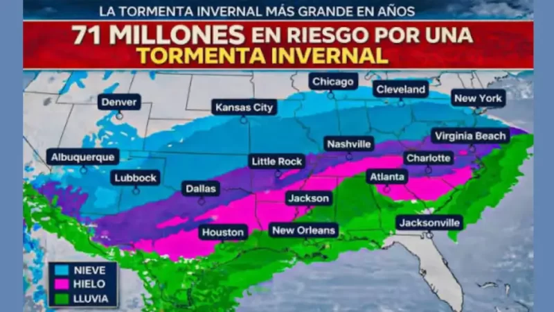 Tormenta invernal extrema azota gran parte de EE.UU. con más de 160 millones de personas en alerta