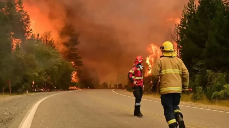 Incendios en la Patagonia: nueva localidad evacuada y cierre de la Ruta 40