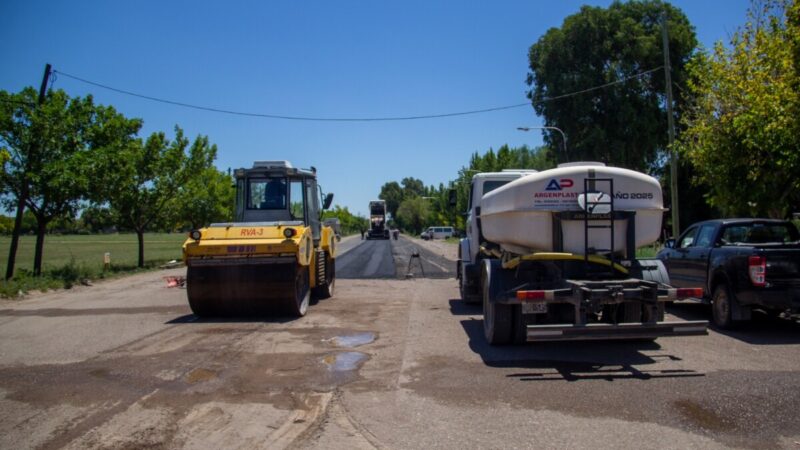 Avanza la etapa final del asfaltado de la Avenida Circunvalación