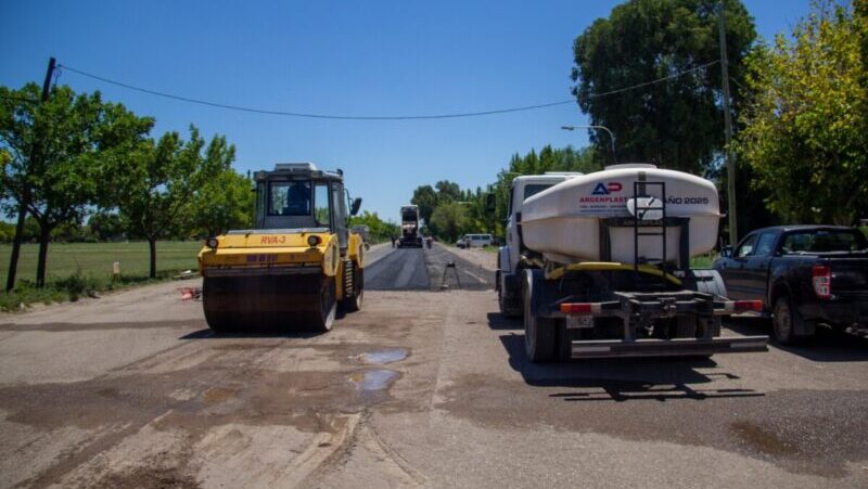 Avanza la etapa final del asfaltado de la Avenida Circunvalación