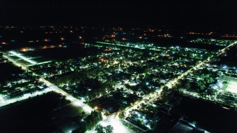 Alvear Oeste totalmente iluminado con tecnología LED