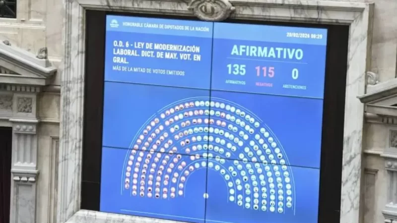 Así votaron los diputados mendocinos la reforma laboral